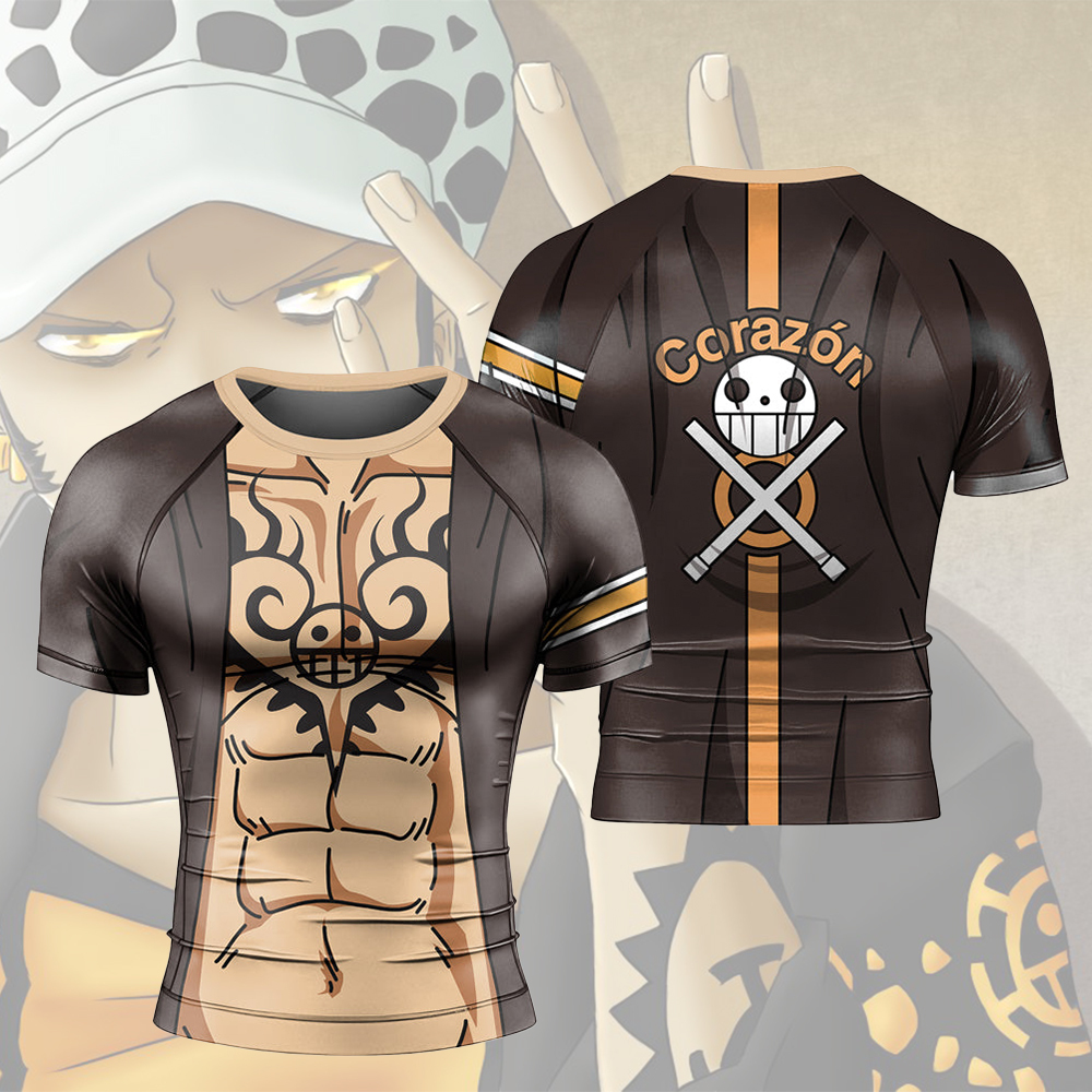 Trafalgar Law Skin One Piece Short Sleeve Rash Guard