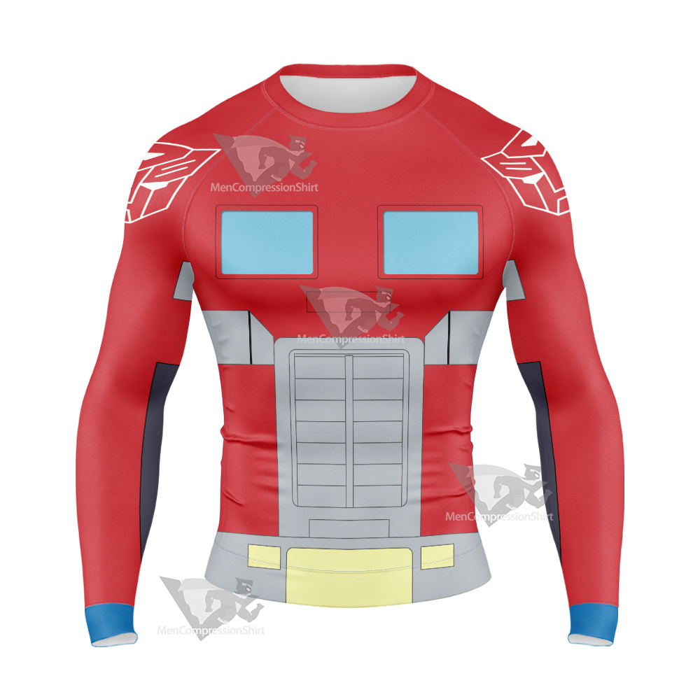 Transformers Optimus Prime G1 Long Sleeve Compression Shirt