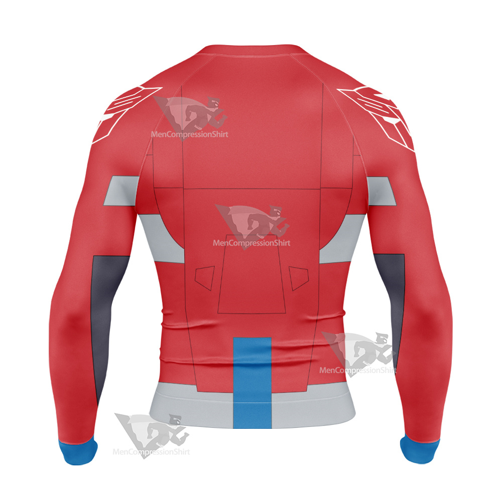 Transformers Optimus Prime G1 Long Sleeve Compression Shirt