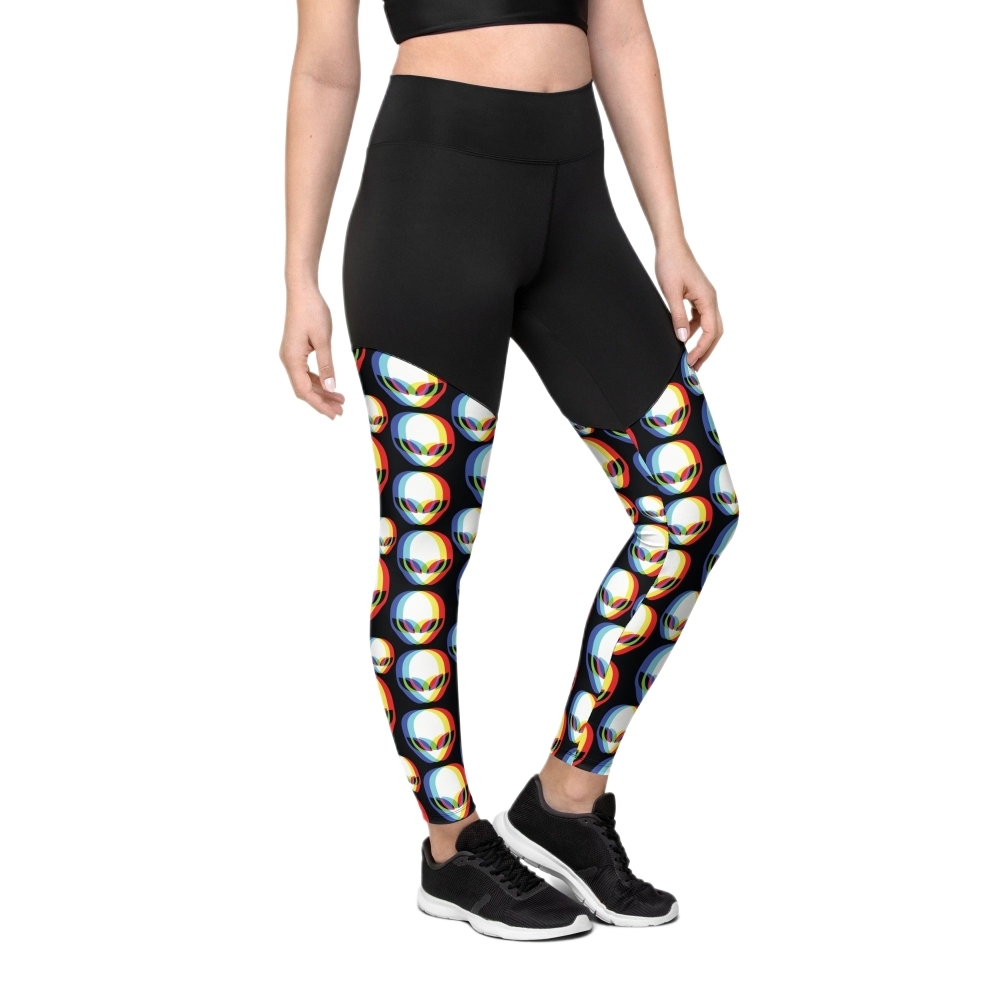 Trippy Alien Women Compression Legging