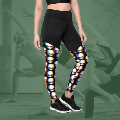 Trippy Alien Women Compression Legging