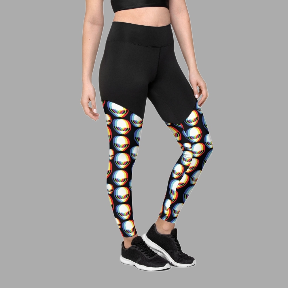 Trippy Alien Women Compression Legging