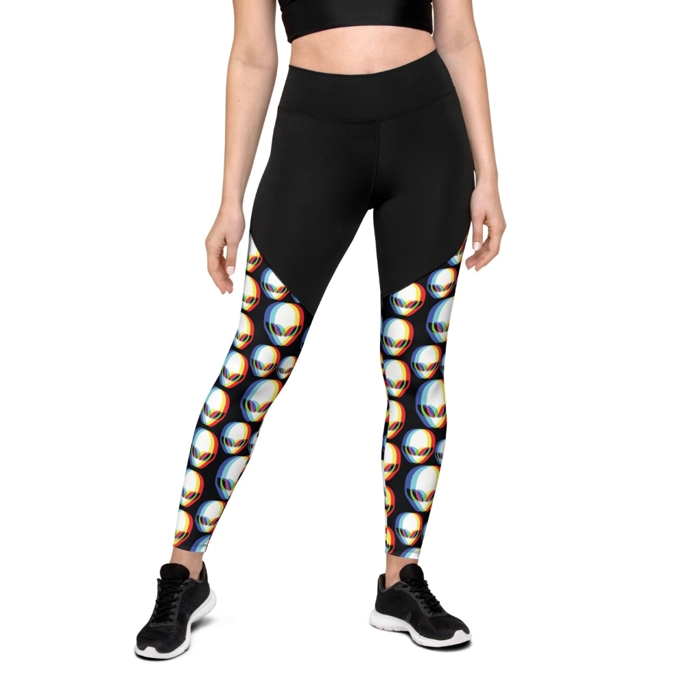 Trippy Alien Women Compression Legging
