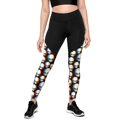 Trippy Alien Women Compression Legging