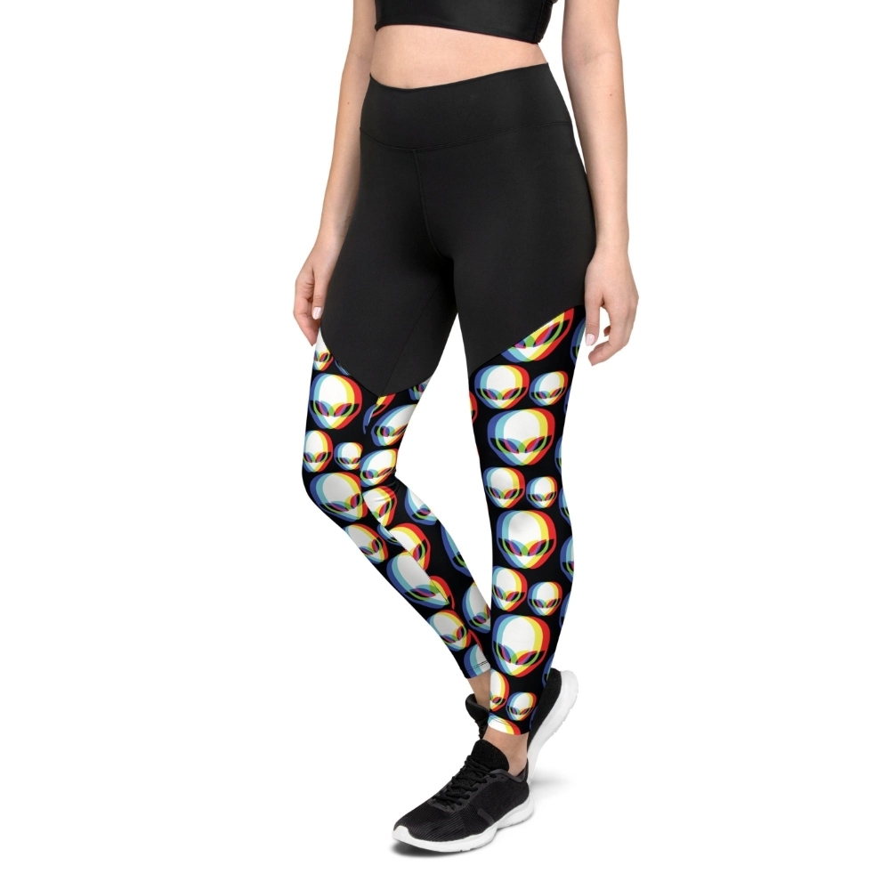 Trippy Alien Women Compression Legging
