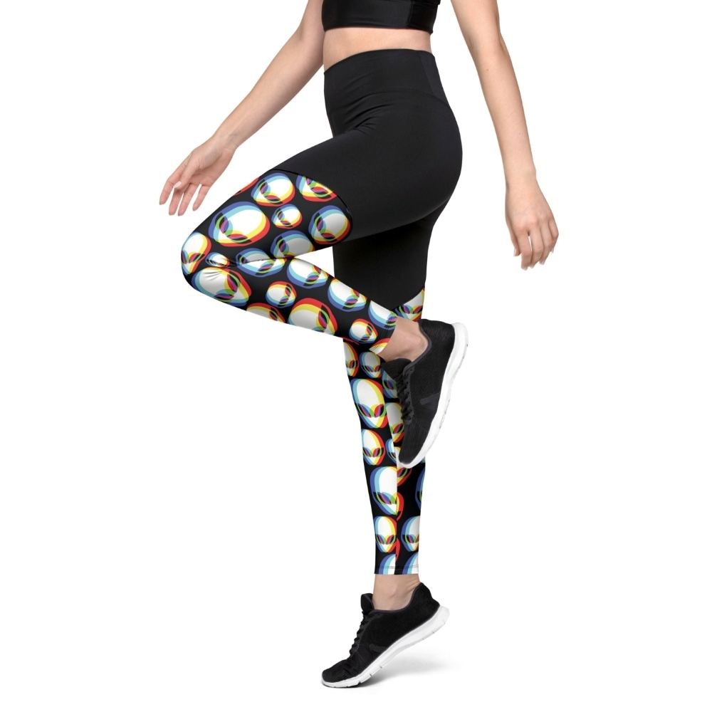Trippy Alien Women Compression Legging