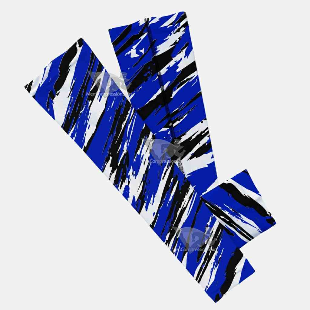 Tryton Blue Black And White Kids Arm Sleeve
