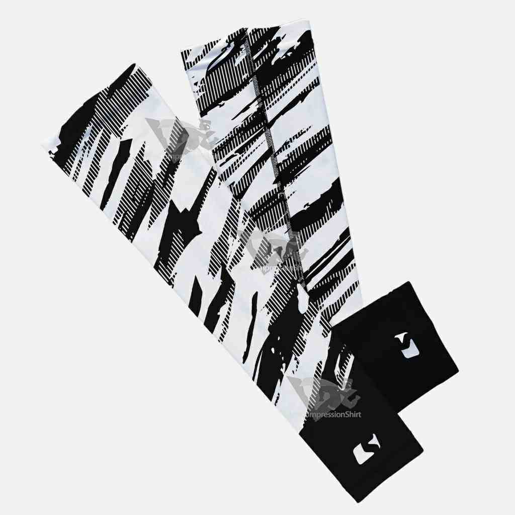 Tryton Ultra Black White Kids Arm Sleeve