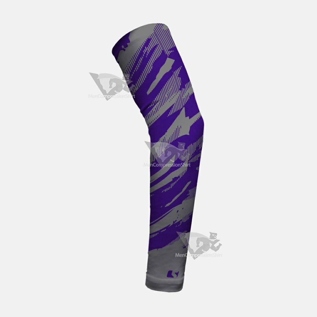 Tryton Ultra Gray Purple Kids Arm Sleeve