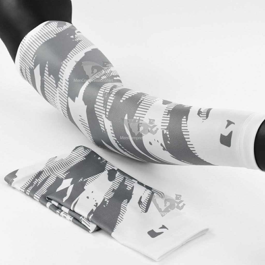 Tryton Ultra White Gray Arm Sleeve