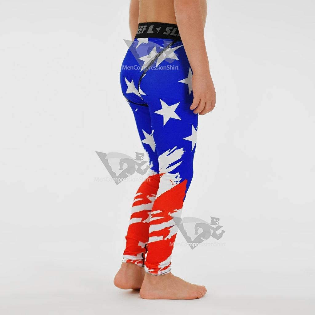 Tryton Usa Kids Compression Tights Leggings