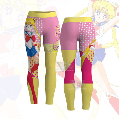 Tsukino Usagi Sailor Moon Bishoujo Senshi Yellow Women Leggings