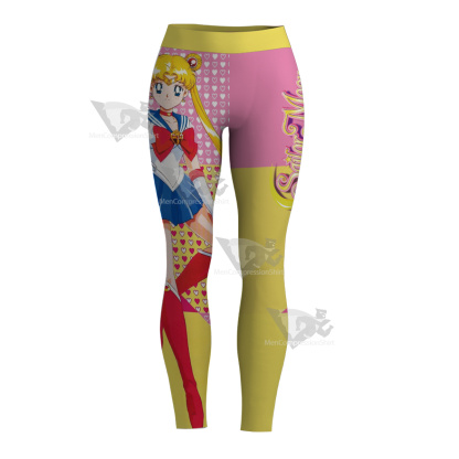 Tsukino Usagi Sailor Moon Bishoujo Senshi Yellow Women Leggings