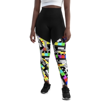 Tv No Signal Women Compression Legging