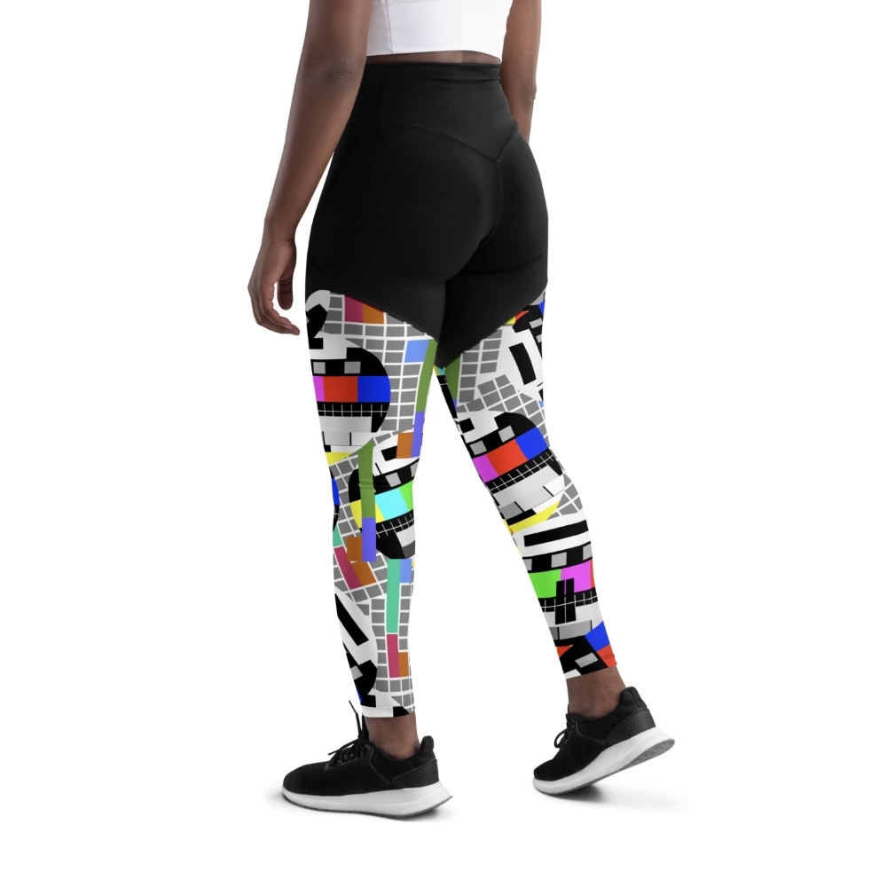 Tv No Signal Women Compression Legging