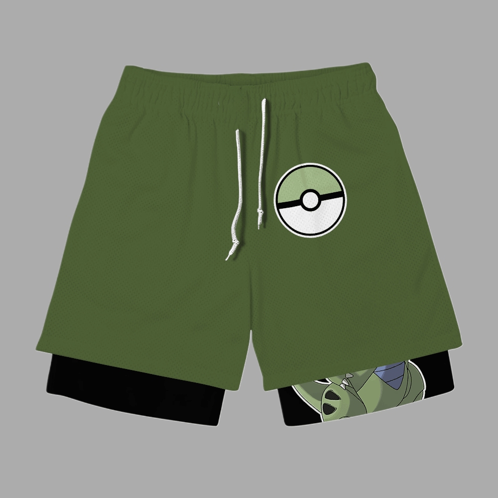 Tyranitar Anime Compression Gym Shorts