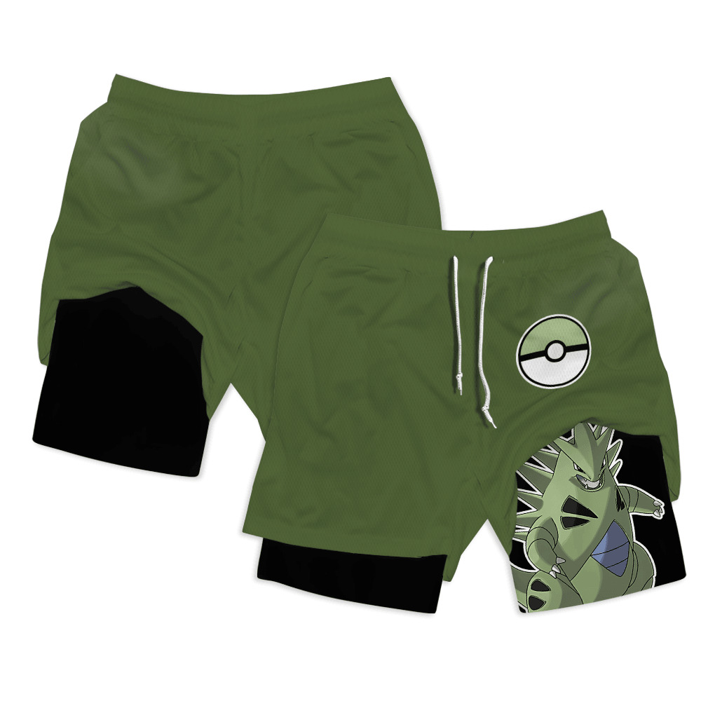 Tyranitar Anime Compression Gym Shorts