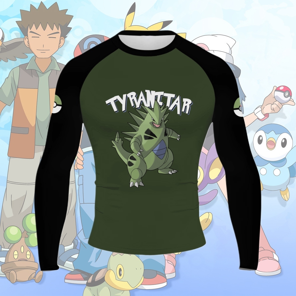 Tyranitar Men Long Sleeve Compression Shirt