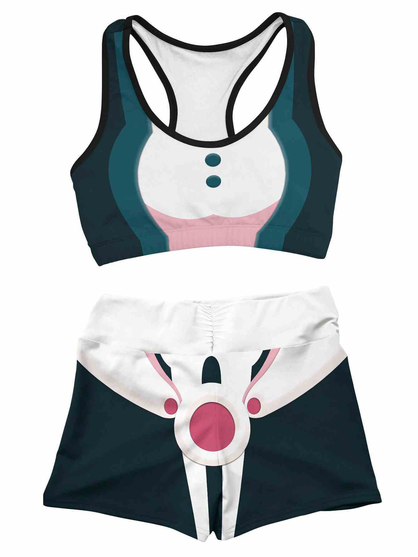 Ua High Uraraka Women Compression Active Wear Set
