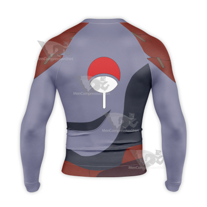 Uchiha Madara Blue Long Sleeve Compression Shirt
