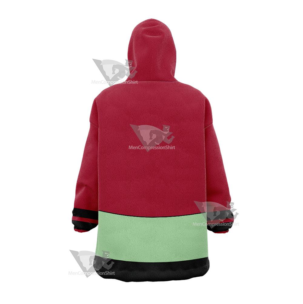 Dc Ultra Boy Red Cosplay Snug Oversized Blanket Hoodie