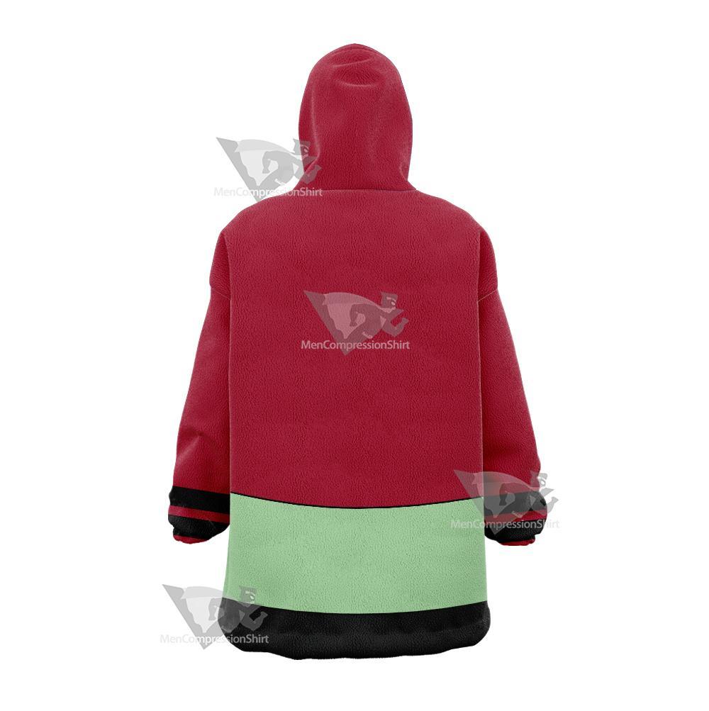 Dc Ultra Boy Red Cosplay Snug Oversized Blanket Hoodie