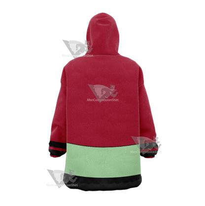 Dc Ultra Boy Red Cosplay Snug Oversized Blanket Hoodie