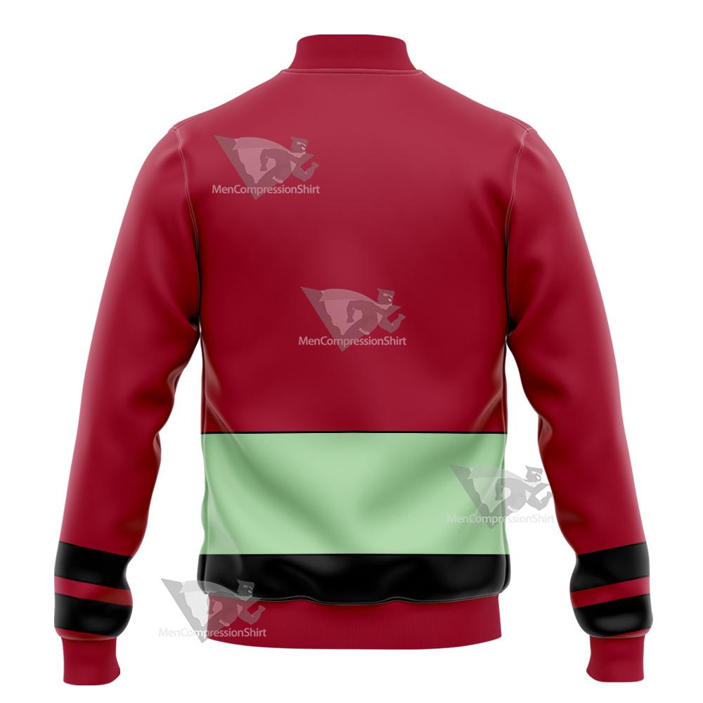 Dc Ultra Boy Red Cosplay Varsity Jacket