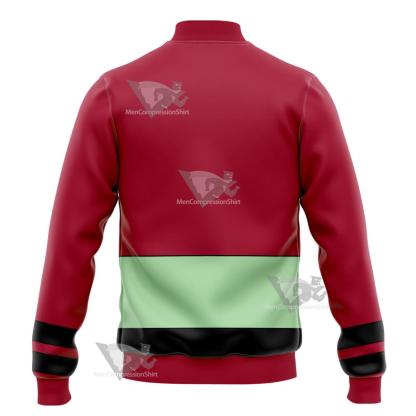 Dc Ultra Boy Red Cosplay Varsity Jacket
