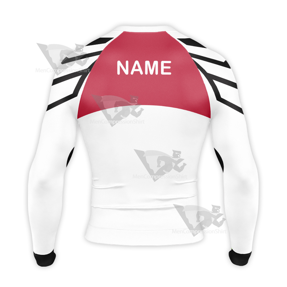 Ultraman Tiga Guts White Long Sleeve Compression Shirt