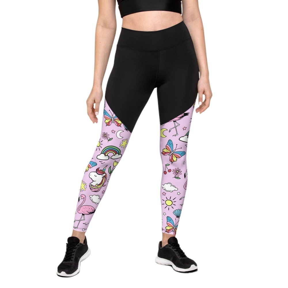 Unicorn Print Women Compression Legging