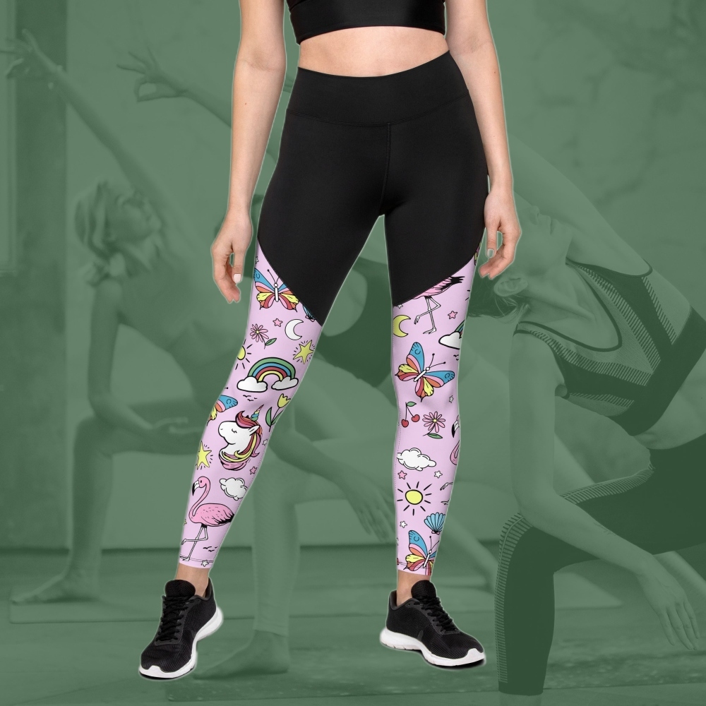 Unicorn Print Women Compression Legging