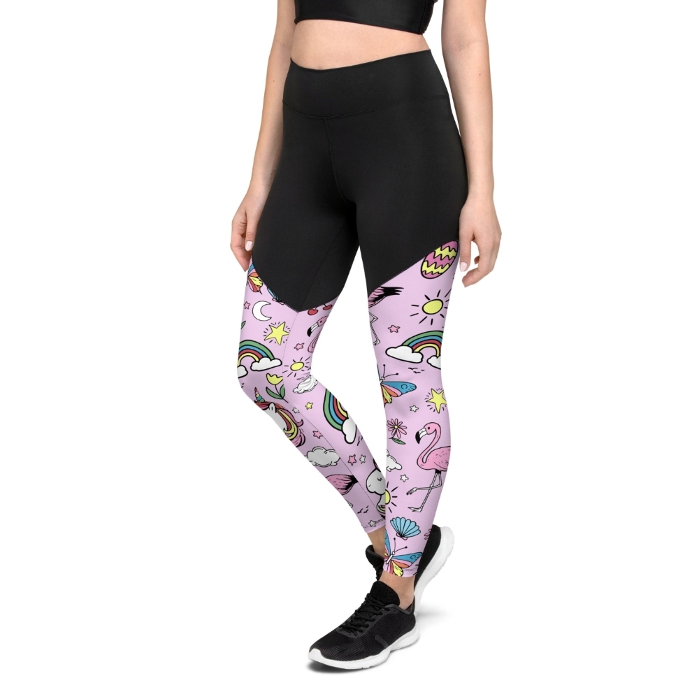 Unicorn Print Women Compression Legging