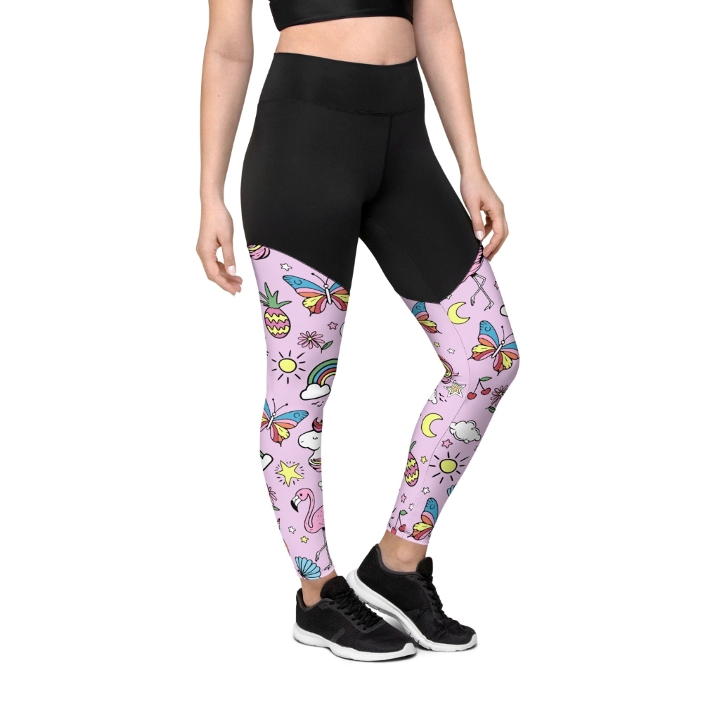 Unicorn Print Women Compression Legging