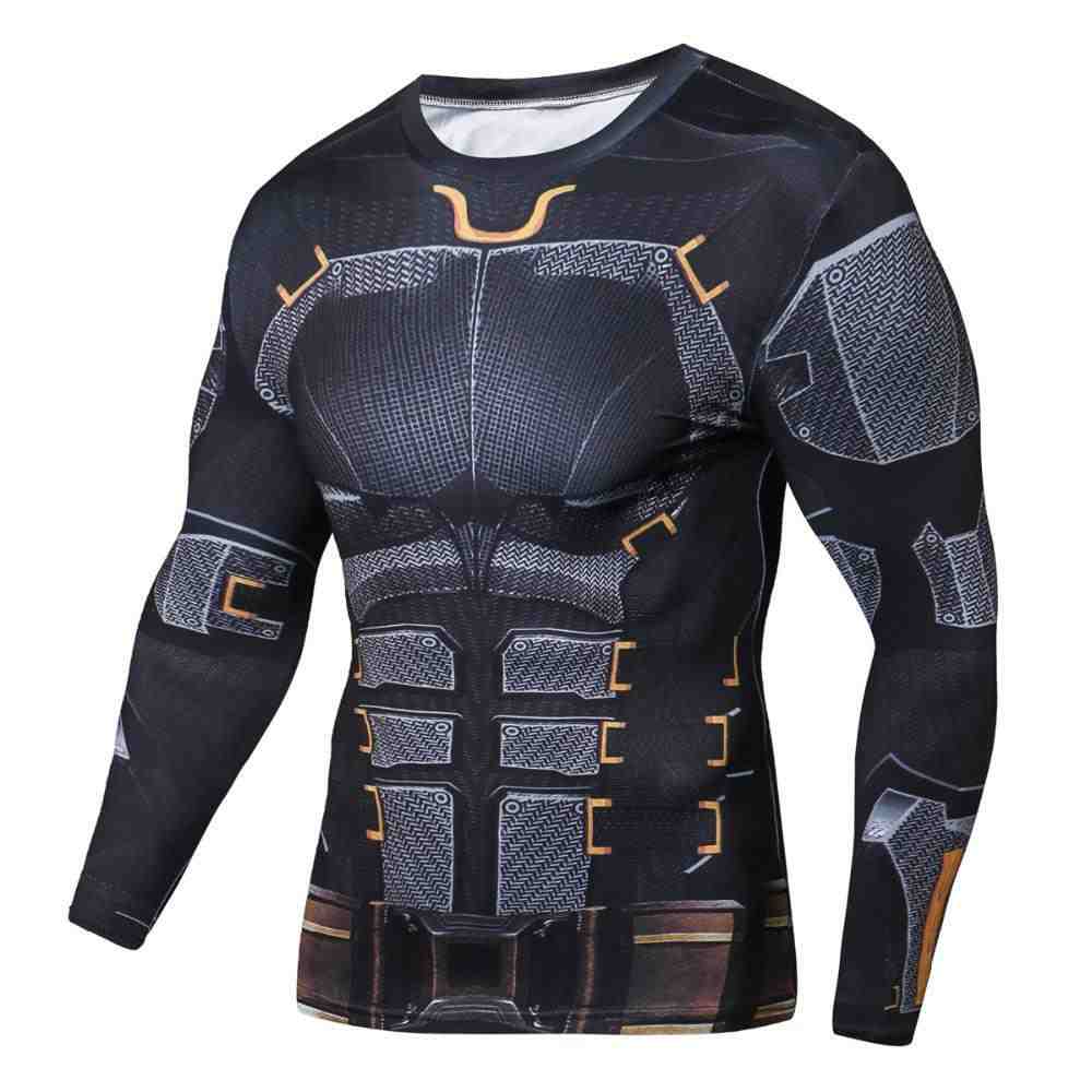 Unique Wayne Long Sleeve Compression Shirt For Men