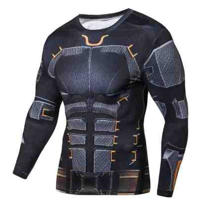 Unique Wayne Long Sleeve Compression Shirt For Men
