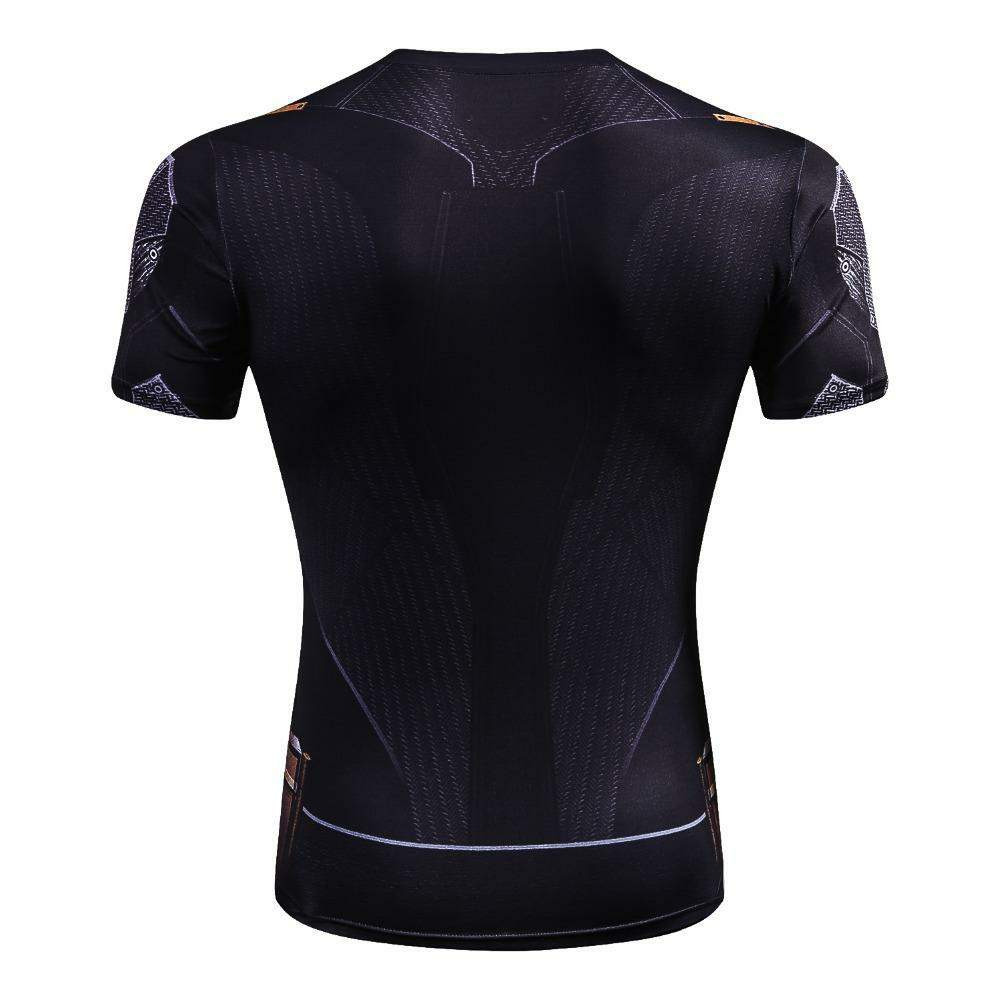 Unique Wayne Short Sleeve Compression Shirt For Men