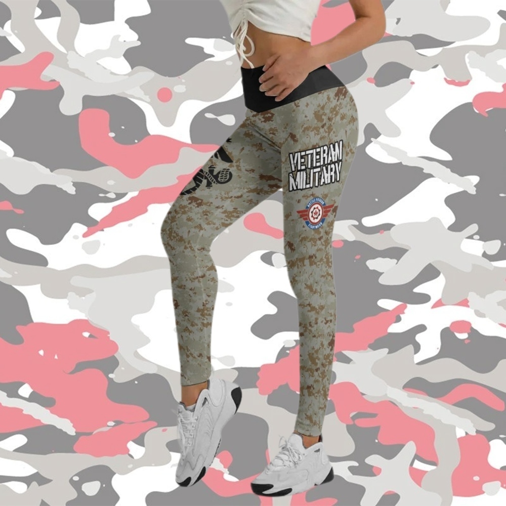 Usa Marine Corp Veteran Women Compression Legging