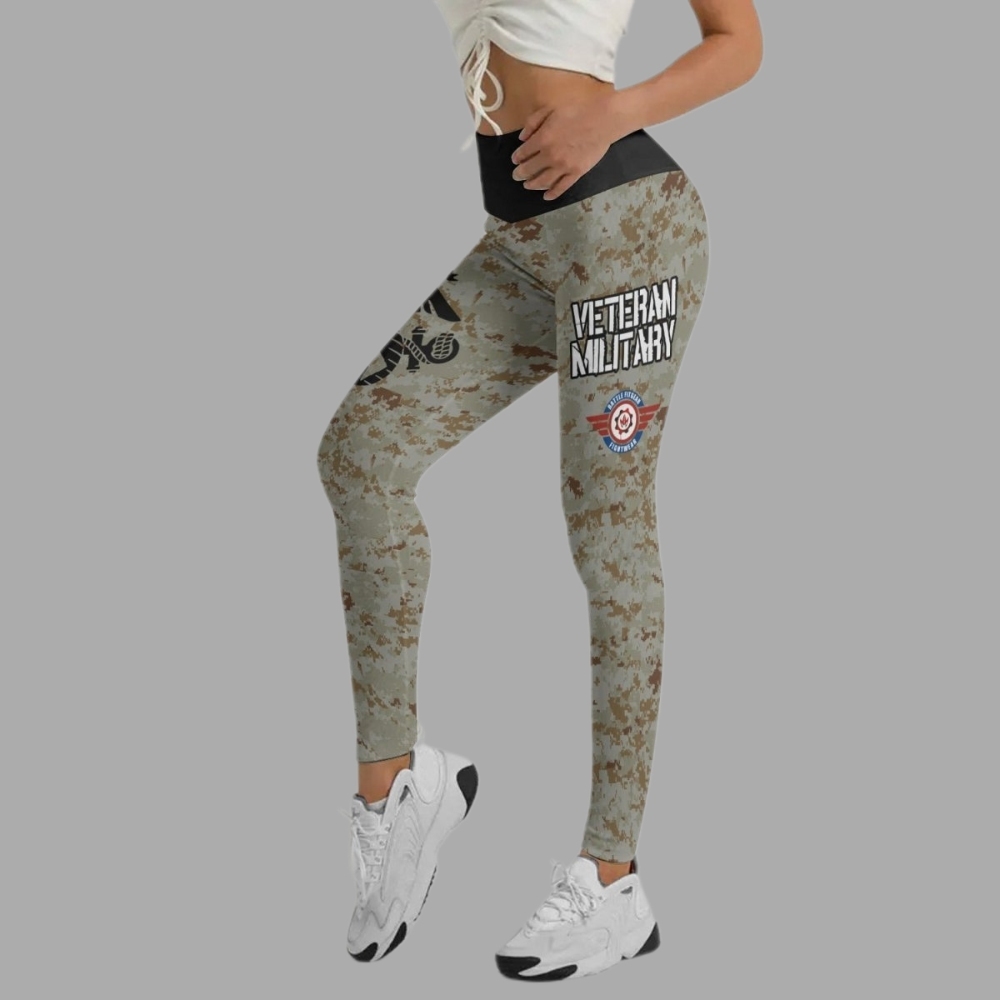 Usa Marine Corp Veteran Women Compression Legging