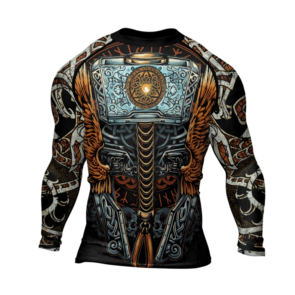 Valhalla Weapon Mens Long Sleeve Compression Shirt