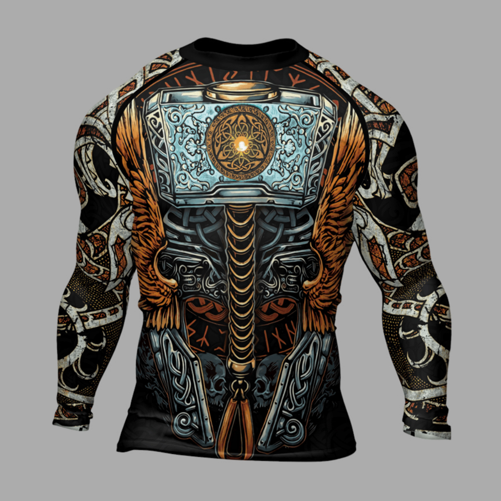 Valhalla Weapon Mens Long Sleeve Compression Shirt