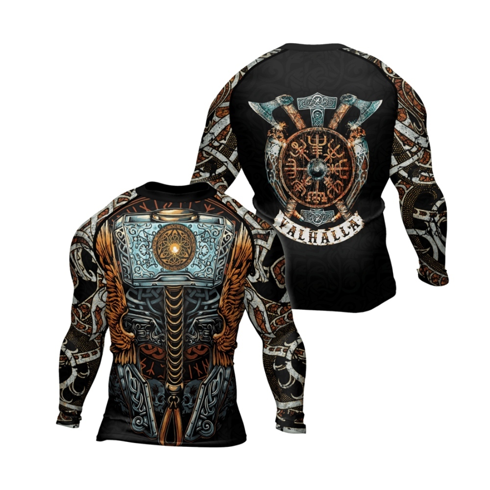 Valhalla Weapon Mens Long Sleeve Compression Shirt