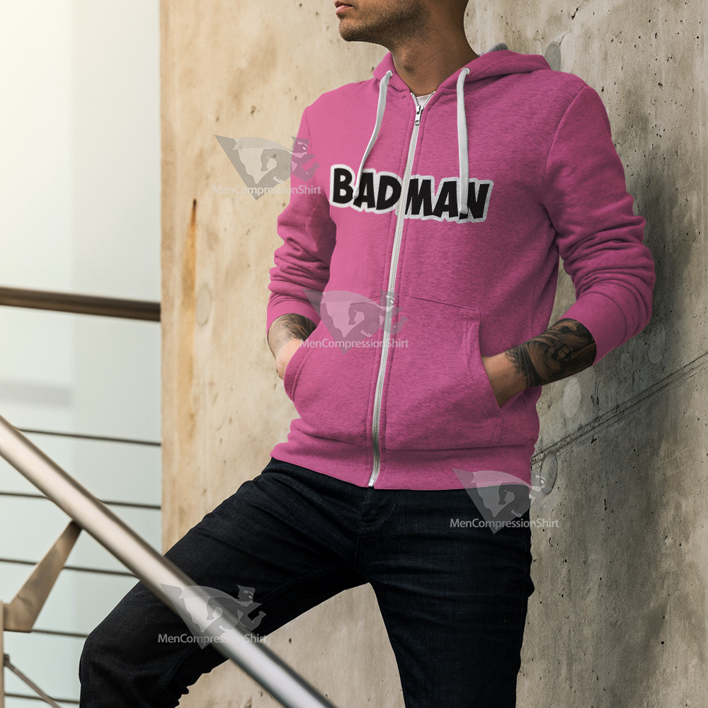 Vegeta Badman Pink Dragon Ball Z Cosplay Zip Up Hoodie