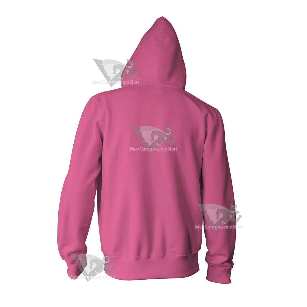 Vegeta Badman Pink Dragon Ball Z Cosplay Zip Up Hoodie