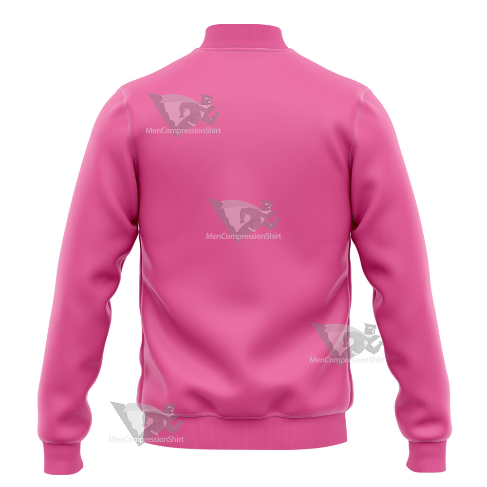 Dragon Ball Z Vegeta Badman Pink Varsity Jacket – MensCompressionShirt