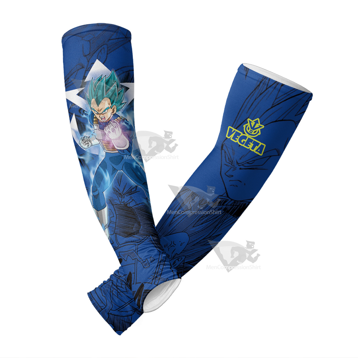 Vegeta Blue Dragon Ball Blue Lightning Compression Arm Sleeve