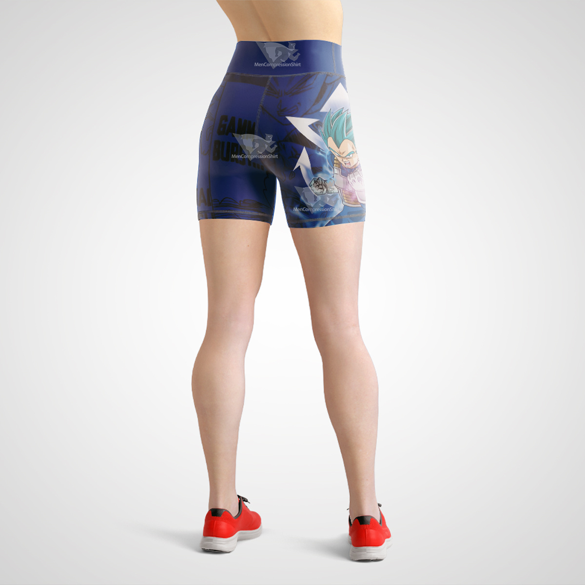 Vegeta Blue Dragon Ball Blue Lightning Women Bike Shorts