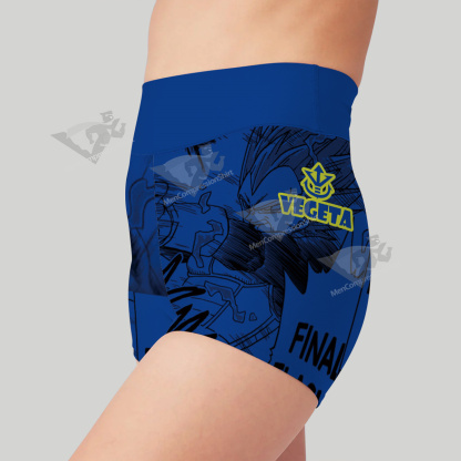 Vegeta Blue Dragon Ball Blue Lightning Women Sports Shorts