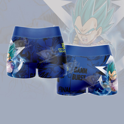 Vegeta Blue Dragon Ball Blue Lightning Women Sports Shorts