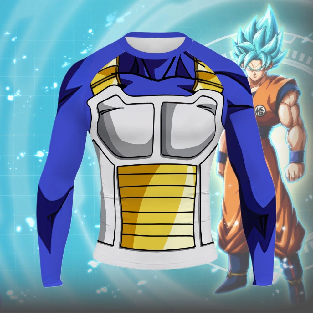 Vegeta Men Long Sleeve Compression Shirt
